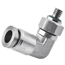 Hervat kennis Hectare 4mm Tubing x M6 Male Swivel Elbow Stainless Steel Push in Fitting